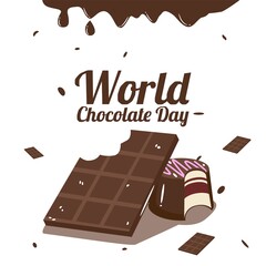 World Chocolate Day Vector Illustration