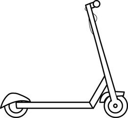 electric scooter vektor transportation street icon
