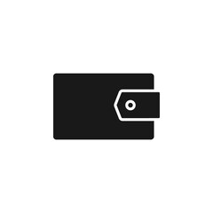 Wallet icon flat vector illustration