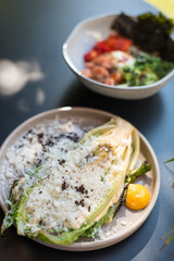 Grilled Romaine Salad with Cheese