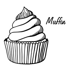 Cupcake with different flavors