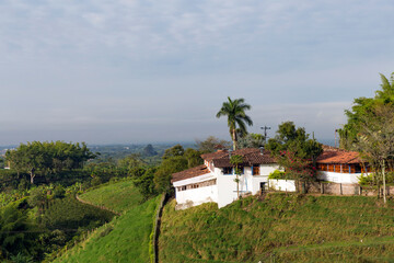 Fototapeta na wymiar village on the coast in columbia