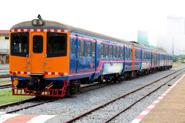 Fototapeta premium The train stands in station 2