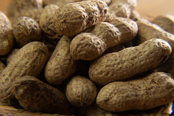 closeup of grains of peanut