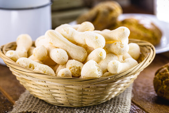 Traditional Brazilian starch biscuit, called polvilho biscuit,