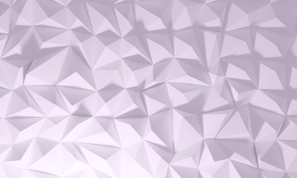 3d render, abstract pastel pink crystal background, faceted texture, macro panorama, wide panoramic polygonal wallpaper © Anton