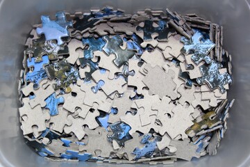 Many puzzles on the box