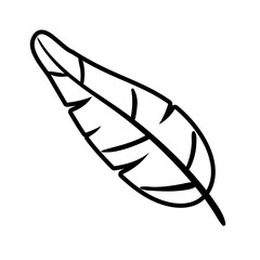 leaf plant line style icon
