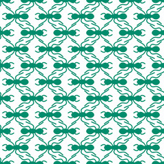 Big ant in a line seamless repeat pattern background