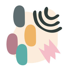 Obraz premium contemporary art work flat style icon