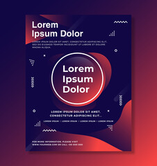 Modern vector poster template for your business or event. Can also be used as Brochure, Magazine,Poster, Flyer, Banner.