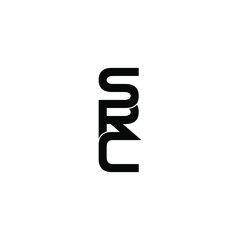 src letter original monogram logo design