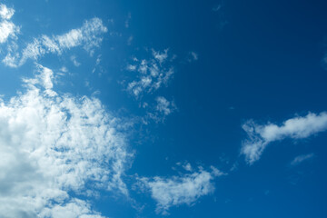 blue sky with beautiful natural white clouds
