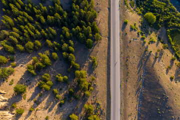 road from above