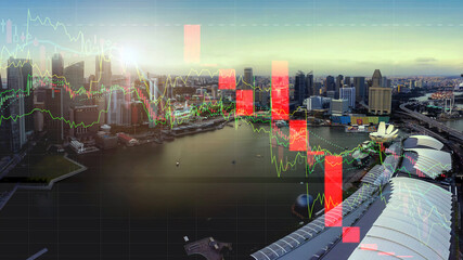 Business  Concept of financial problems.