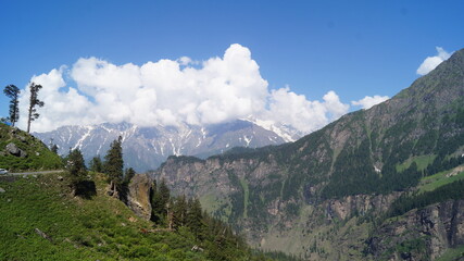 Naklejka premium mountain landscape in the somewhere near himalaya