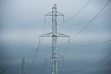 towers for power transmission lines high voltage