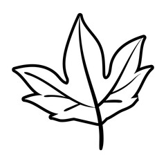 leaf palm line style icon