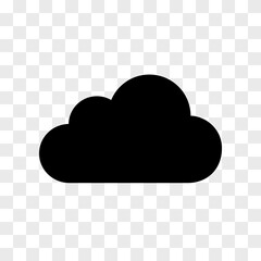 Cloud internet computing icon in checkerboard BG. Internet flat icon symbol for applications.