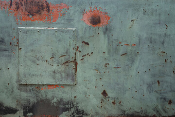 Rusty metal or iron texture background with flaking paint