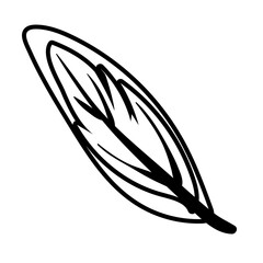 leaf plant line style icon