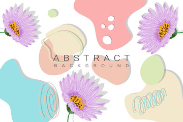 Abstract floral background with pastel color