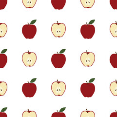 Apple. Seamless Vector Patterns