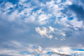 Blue sky with white clouds