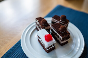  cake on table, dessert, relax time
