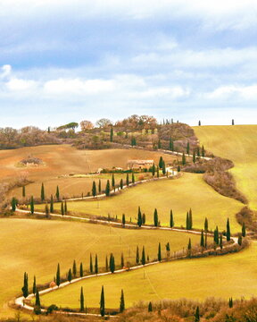 Riserva naturale Lucciola Bella in Val d'Orcia, Tuscany, Italy