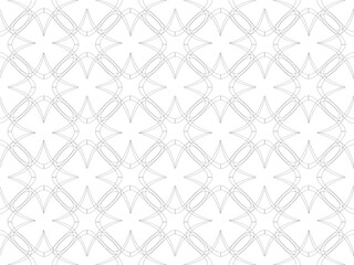 Seamless pattern design with floral background elements, beautiful ornaments, black, white, orange, pink, red, green, yellow, blue, gray, purple