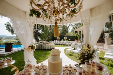 Sweet table at the wedding
