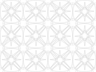 Seamless pattern design with floral background elements, beautiful ornaments, black, white, orange, pink, red, green, yellow, blue, gray, purple