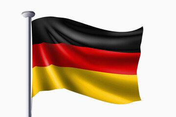 Germany flag waving