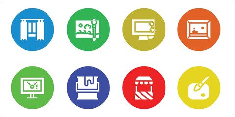 roller icon set