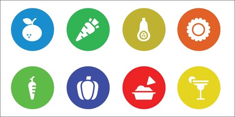 orange icon set