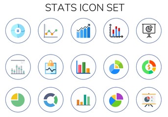 stats icon set