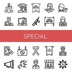 special simple icons set