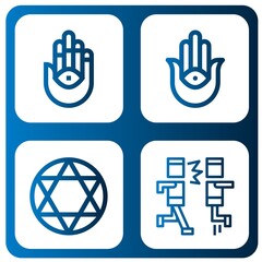judaism icon set