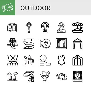 outdoor icon set
