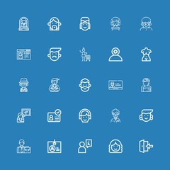 Editable 25 avatar icons for web and mobile