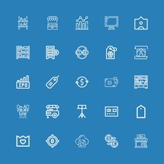 Editable 25 trade icons for web and mobile