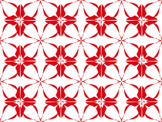 Seamless pattern design with floral background elements, beautiful ornaments, black, white, orange, pink, red, green, yellow, blue, gray, purple