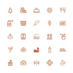 Editable 25 water icons for web and mobile