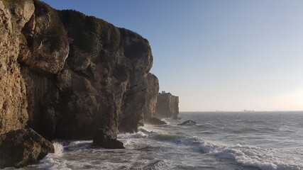 An sunset view, water view, ocean view, sea view, seafront near Sizihwan, a community and sightseeing spot in Gushan District, Kaohsiung, Taiwan