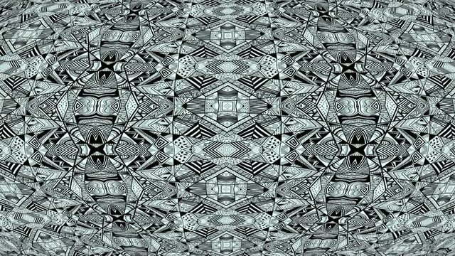 Aztec Navajo Pattern Kaleidoscope Animation 