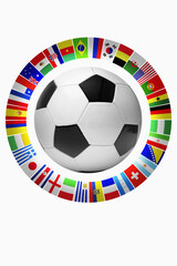 Flags for representing football teams