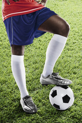 Fototapeta premium Croatia soccer player ready for kick off