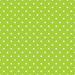 Seamless green polka dot background © natrot