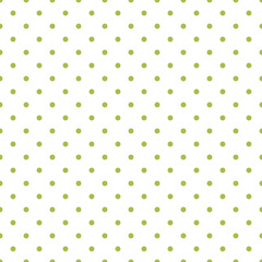 Seamless green polka dot background